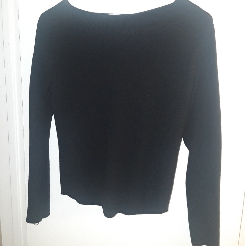 Dana Buchman Zipper Sleeve Sweater